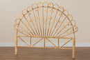 Isaiah Natural Brown Rattan Queen Size Standalone Headboard Baxton