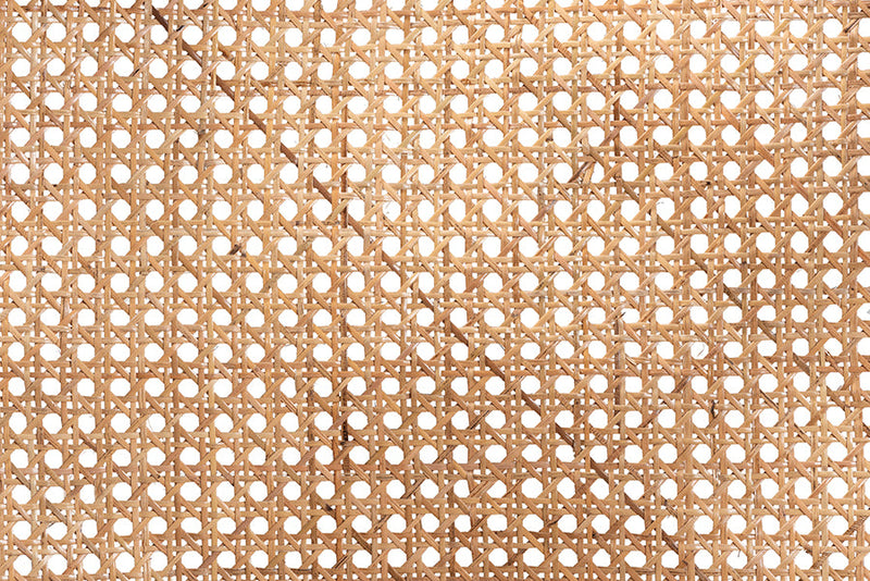Nadeen Two-Tone Black and Natural Brown Rattan Dining Chair Baxton