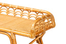 Harmon Natural Rattan 2-Tier Console Table Baxton