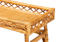 Carabella Natural Rattan 2-Tier Console Table Baxton