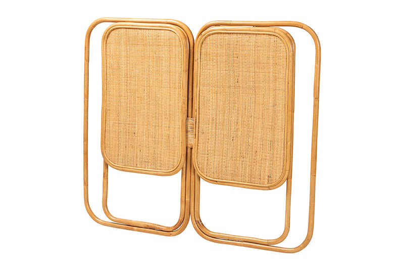 Grazia Natural Brown Rattan King Size Standalone Headboard Baxton