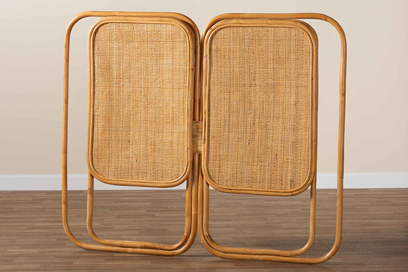 Grazia Natural Brown Rattan King Size Standalone Headboard Baxton