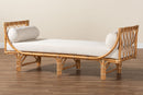 Jaelyn Natural Brown Rattan Daybed Baxton