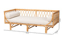 Kala Natural Brown Rattan Daybed Baxton