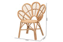 Hartman Natural Rattan Flower Accent Chair Baxton
