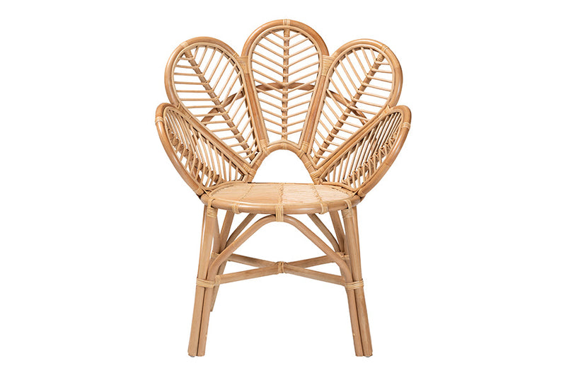 Hartman Natural Rattan Flower Accent Chair Baxton