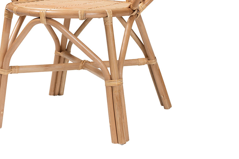 Hartman Natural Rattan Flower Accent Chair Baxton
