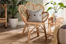 Hartman Natural Rattan Flower Accent Chair Baxton