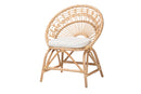 Nasim Natural Brown Rattan Peacock Accent Chair Baxton