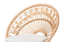 Nasim Natural Brown Rattan Peacock Accent Chair Baxton