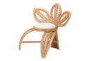 Abbie Natural Rattan Leaf Accent Chair Baxton