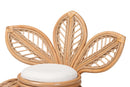 Abbie Natural Rattan Leaf Accent Chair Baxton