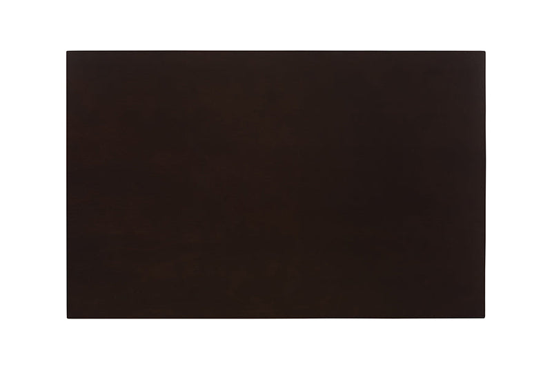 Kenyon Dark Brown and Rattan 5-Piece Dining Set Baxton