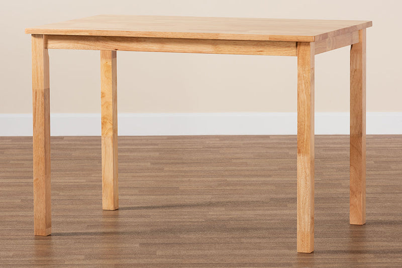 Cariel Modern Natural Brown 43-Inch Dining Table Baxton