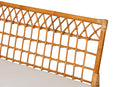 Ayla Honey Rattan 3-Piece Dining Nook Banquette Set Baxton