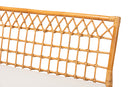 Ayla Honey Rattan Dining Bench Baxton