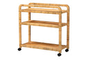 Utari Natural Rattan Kitchen Cart Baxton