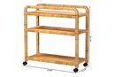Utari Natural Rattan Kitchen Cart Baxton