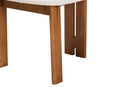 Elettra Modern Japandi Cream Boucle Fabric and Walnut Brown 2Pc Dining Chair Set Baxton