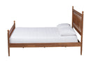 Everette Walnut Brown Queen Size Platform Bed Baxton