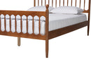 Everette Walnut Brown Queen Size Platform Bed Baxton