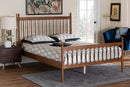 Everette Walnut Brown Queen Size Platform Bed Baxton