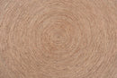 Dori Natural Brown Seagrass and Wood Dining Table Baxton
