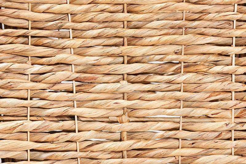 Pauline Natural Brown Seagrass and Wood End Table Baxton