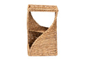 Jennifer Natural Brown Seagrass and Wood End Table Baxton