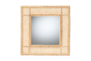 Giuseppe Natural Brown Rattan Accent Wall Mirror Baxton