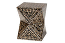 Valery Black and Bronze Mother of Pearl End Table Baxton