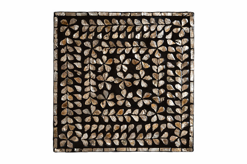 Valery Black and Bronze Mother of Pearl End Table Baxton