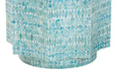 Pietro Blue Mother of Pearl End Table Baxton