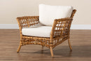 Wendy Natural Brown Rattan Arm Chair Baxton