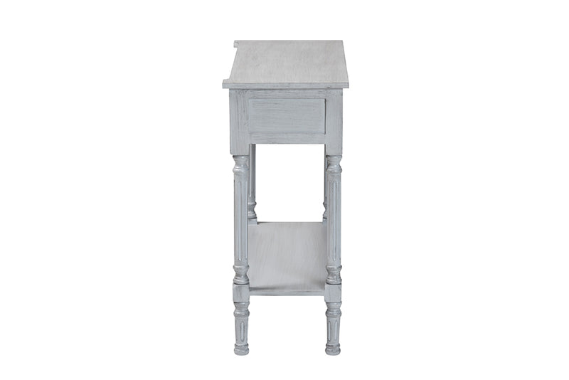 Bakersfield Classic and Traditional Gray Finished Wood 2-Drawer Console Table