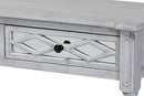 Bakersfield Gray 2-Drawer Console Table Baxton