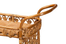 Eviana Natural Brown Rattan Kitchen Cart Baxton