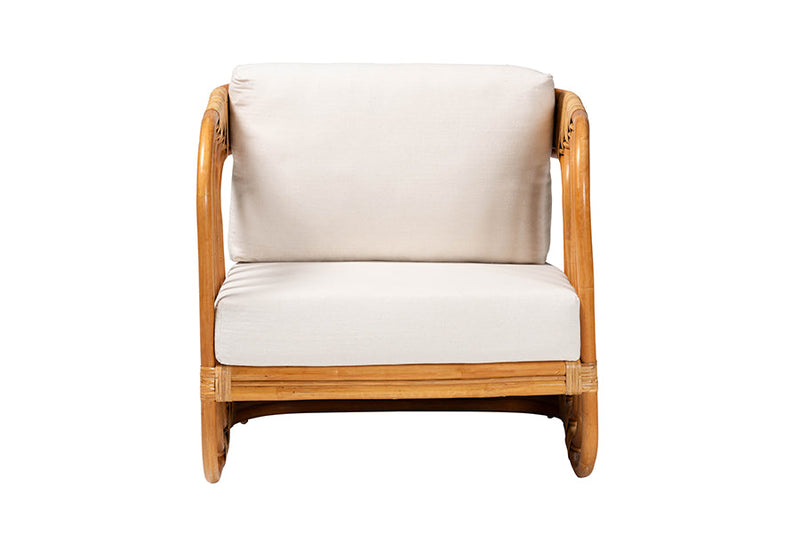 Connell Natural Rattan Arm Chair Baxton