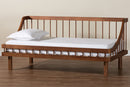 Linas Walnut Brown Twin Daybed Baxton