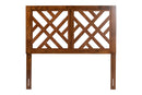 Willow Modern Walnut Brown King Size Headboard Baxton