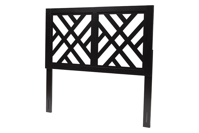 Willow Modern Dark Brown Queen Size Headboard Baxton