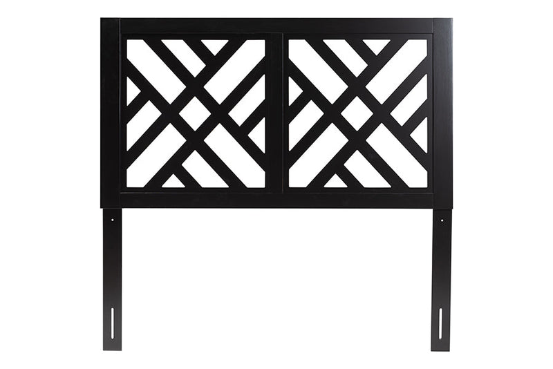 Willow Modern Dark Brown Queen Size Headboard Baxton