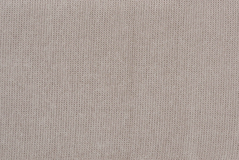 Horton Modern Japandi Light Gray Fabric and Walnut Brown Loveseat w/Woven Rattan Baxton