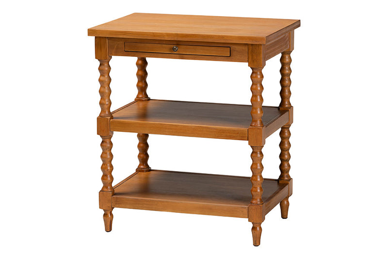 Valere Walnut Brown End Table Baxton