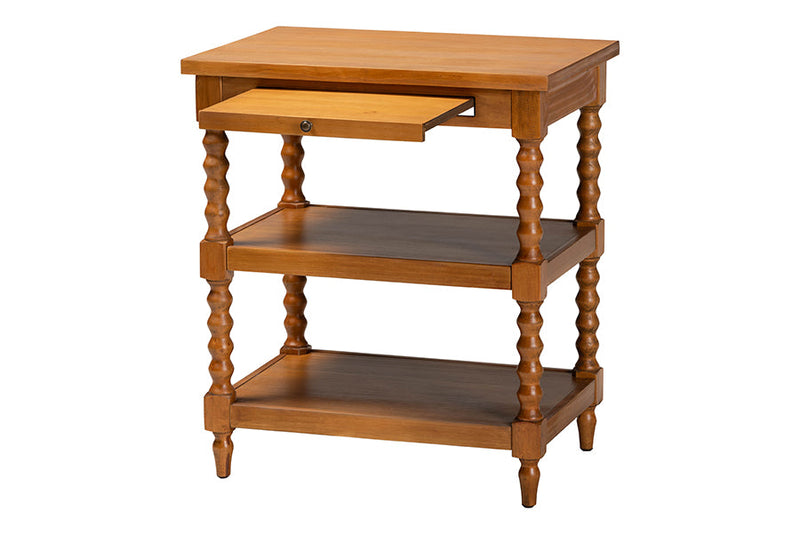 Valere Walnut Brown End Table Baxton