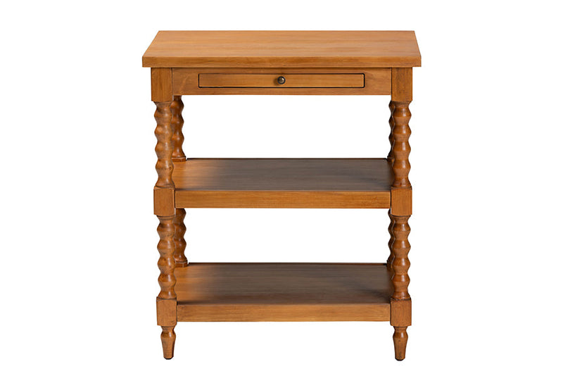 Valere Walnut Brown End Table Baxton