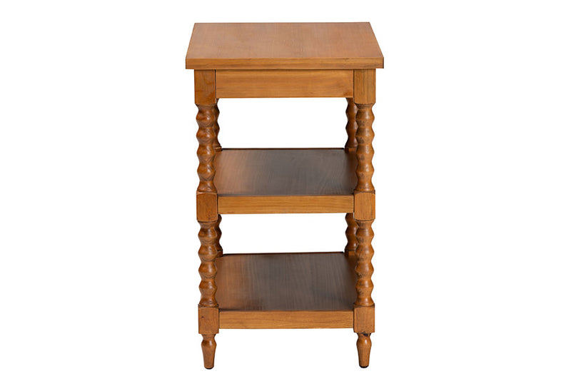 Valere Walnut Brown End Table Baxton