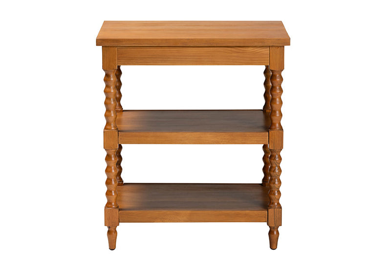 Valere Walnut Brown End Table Baxton