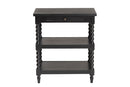 Valere Black Wood End Table Baxton