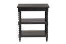 Valere Black Wood End Table Baxton